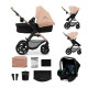 Универсальная коляска 3 в 1 Kinderkraft Moov 2 Sand Beige (KSMOOV02BEGEV00)