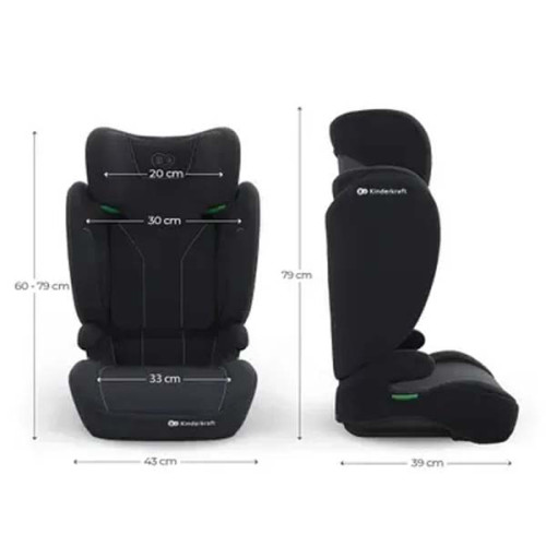 Автокресло Kinderkraft i-Spark 2 Plus i-Size Black (KCISPA02BLKPL00)