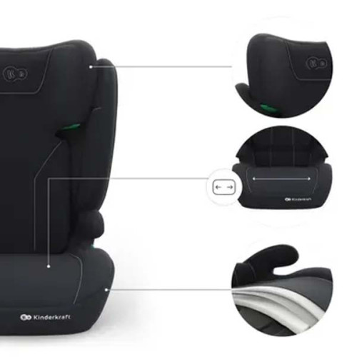 Автокресло Kinderkraft i-Spark 2 Plus i-Size Black (KCISPA02BLKPL00)