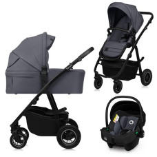 Коляска 3 в 1 Lionelo AMBER PLUS 3IN1 GREY GRAPHITE