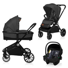 Коляска 3 в 1 Lionelo MIKA 3IN1 GREY GRAPHITE