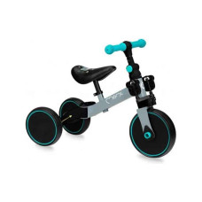 Детский беговел-велосипед MoMi LORIS 4 в 1 Grey-Turquoise