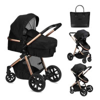 Коляска универсальная 2 в 1 MoMi LIMURU 2in1 black