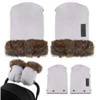 Рукавицы для коляски MoMi Muffins grey