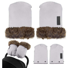 Рукавицы для коляски MoMi Muffins grey
