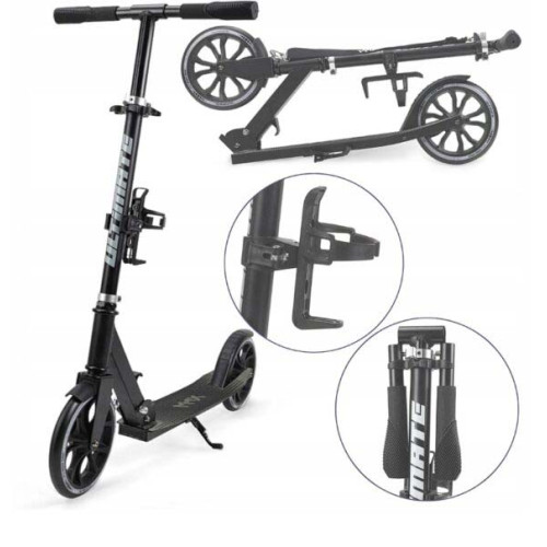 Самокат двухколесный Milly Mally Ultimate Black