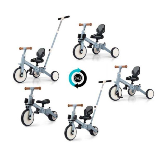 Трехколесный велосипед Milly Mally Optimus Max 5в1 Denim