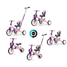 Триколісний велосипед Milly Mally Optimus Max 5в1 Pink