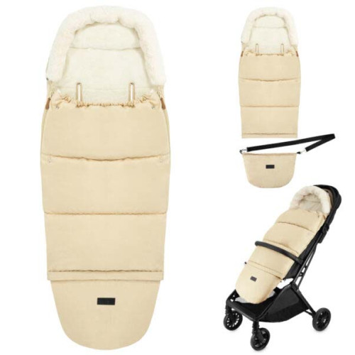 Зимний конверт MoMi Sleeping bag 2в1 beige