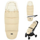 Зимний конверт MoMi Sleeping bag 2в1 beige