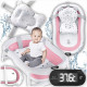 Детская ванна складная с подушкой, термометром Hanert KinderBad Pink