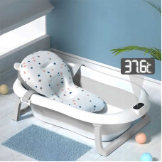 Детская ванна складная с подушкой, термометром Hanert KinderBad Grey