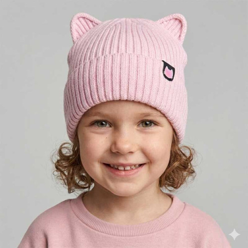 Дитяча шапка Talvi Багіра 03069-050 рожевий