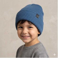 Детская шапка Talvi Фонзі 02528-333 джинс