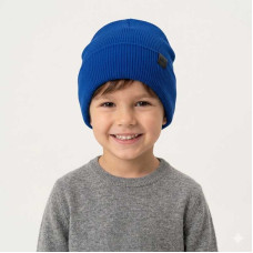 Дитяча шапка Talvi Фонзі 02528-341 індіго
