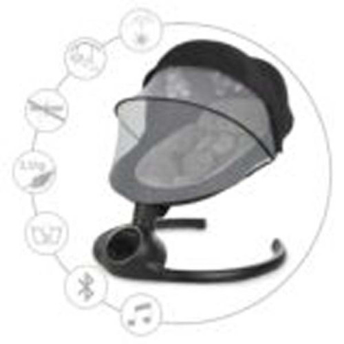 Укачивающий центр Kidwell 2в1 REVE Black/Silver