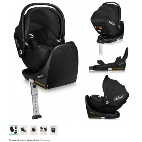 Автокрісло Lionelo MOXIE I-SIZE SET BLACK CARBON
