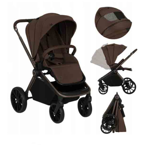 Коляска 2 в 1 Lionelo MIKA PLUS 2IN1 MOCHA MOUSSE