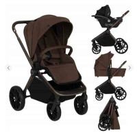 Коляска 3 в 1 Lionelo MIKA PLUS 3IN1 MOCHA MOUSSE