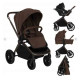 Коляска 3 в 1 Lionelo MIKA PLUS 3IN1 MOCHA MOUSSE