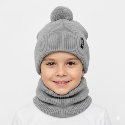 Детская шапка и хомут (баф) Talvi Освин 02565-2838