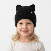 Дитяча шапка Talvi Багіра 03069-036 чорний