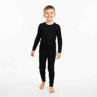 Дитячий комплект термобілизни KIFA Wool Comfort КДМ-203 чорний