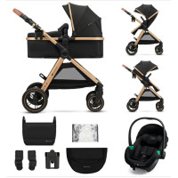 Универсальная коляска 3 в 1 Kinderkraft Esme Pro Pure Black (KSESME00BLK300N)