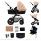 Універсальна коляска 3 в 1 Kinderkraft Moov 2 Air Sand Beige (KSMOOV02BEG0000)