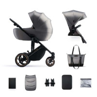 Універсальна коляска 2 в 1 Kinderkraft Prime 2 Shadow Grey (KSPRIM02GRY2000)