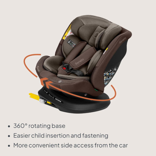 Автокресло Lionelo BASTIAAN PLUS I-SIZE BEIGE CHOCOLATE