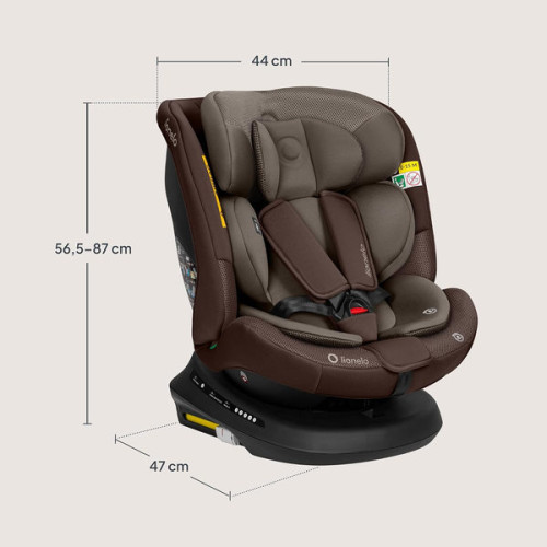 Автокресло Lionelo BASTIAAN PLUS I-SIZE BEIGE CHOCOLATE