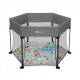 Манеж Lionelo ROEL PLUS GREY MULTICOLOR