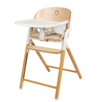 Стільчик для годування Lionelo CELIA WHITE NATURAL WOOD