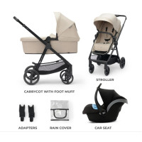 Универсальная коляска 3 в 1 Kinderkraft Newly Sand Beige (KSNEWL00BEG3000)