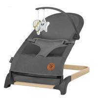Шезлонг - гойдалка Lionelo JUNE AIR GREY GRAPHITE