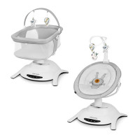 Шезлонг - гойдалка Lionelo BELLA SET GREY CONCRETE