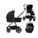 Коляска 3 в 1 Lionelo MERIL 3IN1 BLACK ONYX