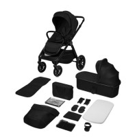 Коляска 2 в 1 Lionelo LAYLA 2IN1 BLACK ONYX