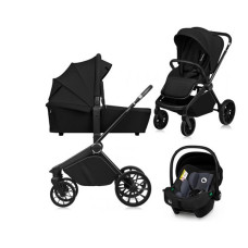 Коляска 3 в 1 Lionelo MIKA PLUS 3IN1 BLACK ONYX
