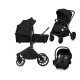 Коляска 3 в 1 Lionelo MIKA PLUS 3IN1 BLACK ONYX