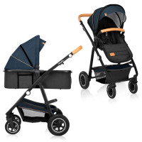 Коляска 2 в 1 Lionelo AMBER 2 BLUE NAVY