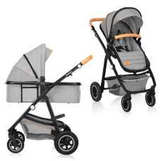 Коляска 2 в 1 Lionelo AMBER 2 GREY STONE