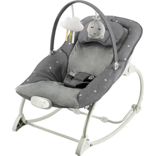 Шезлонг-качалка MoMi LAPIS Dark Grey