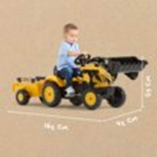 Детский трактор на педалях Falk 2076M Komatsu yellow