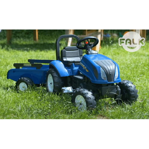 Детский трактор на педалях Falk 3080AB NEW HOLLAND синий