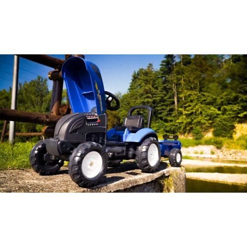 Детский трактор на педалях Falk 3080AB NEW HOLLAND синий