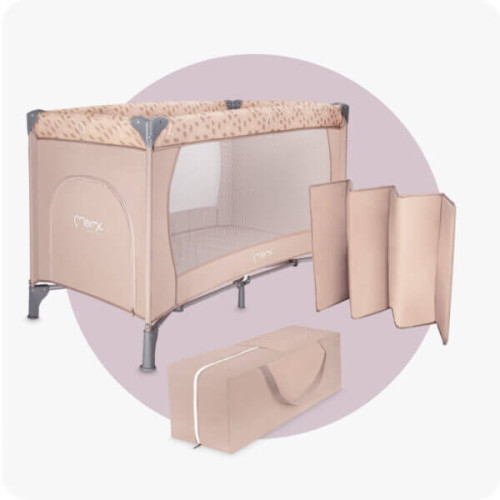 Детский манеж MoMi BELOVE beige
