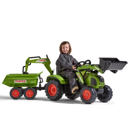 Детский трактор на педалях Falk 1010W CLAAS AXOS  зеленый