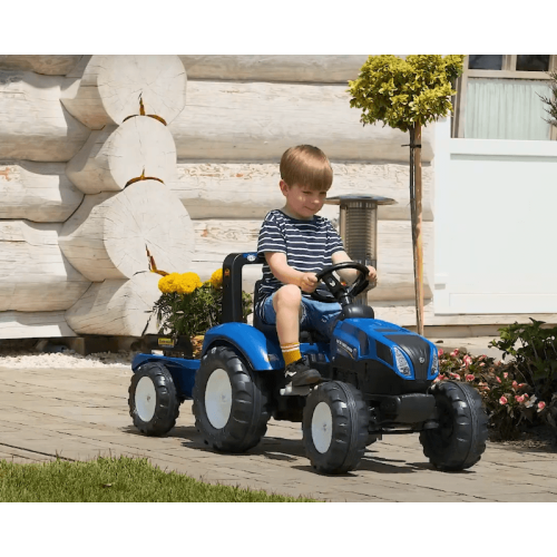 Детский трактор на педалях Falk 3090B NEW HOLLAND синий